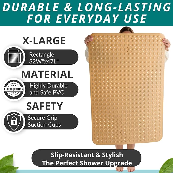 ENKOSI Extra Large Shower Mat Non Slip - Image 3