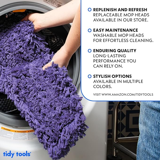 36 Inch Purple Commercial Dust Mop & Floor Sweeper - Image 6