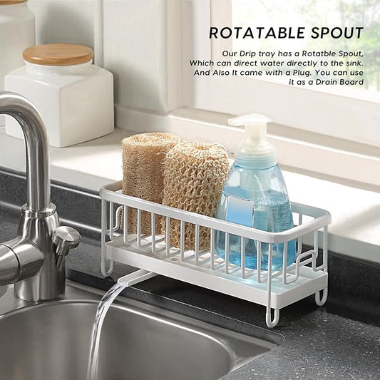 SunnyPoint Never Rust Aluminum Utensil, Sink Cleaning Tools Holder - Image 2