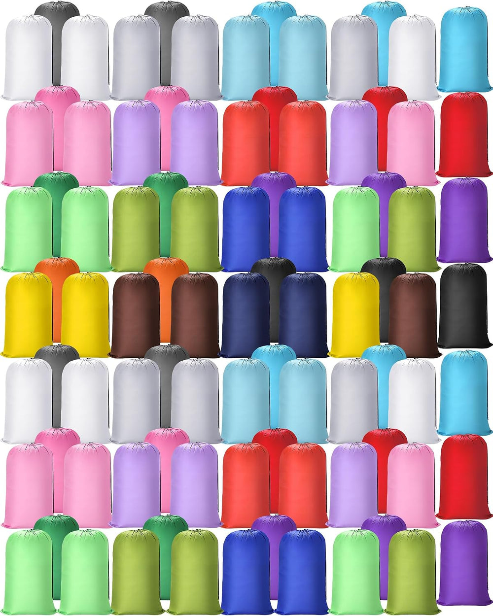 Sanwuta 80 Pcs Large Laundry Bags Bulk,Multicolor
