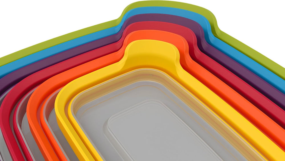 Joseph Joseph Nest Lock Plastic BPA Free Food Storage Container Set with Lock...