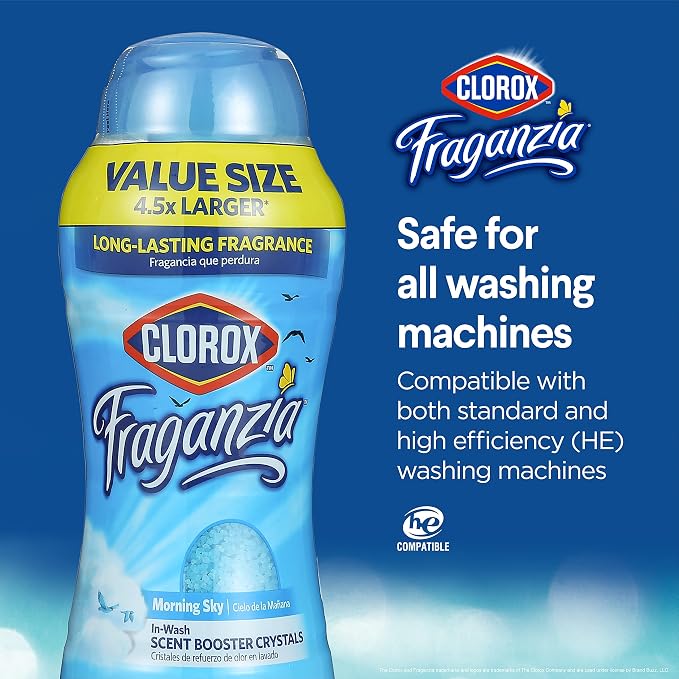 Clorox Fraganzia Laundry Scent Booster Crystals in Morning Sky Scent - Image 5