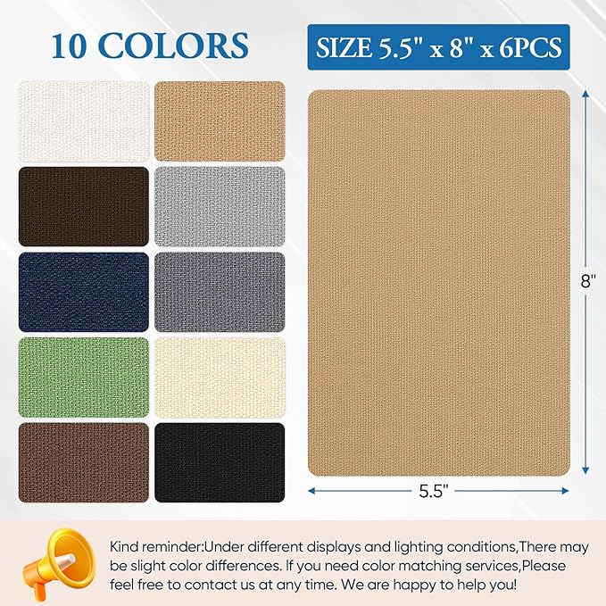 Canvas Repair Patch 5.5 x 8 Inches 6Pcs Self-Adhesive Waterproof Canvas Patch - Image 3