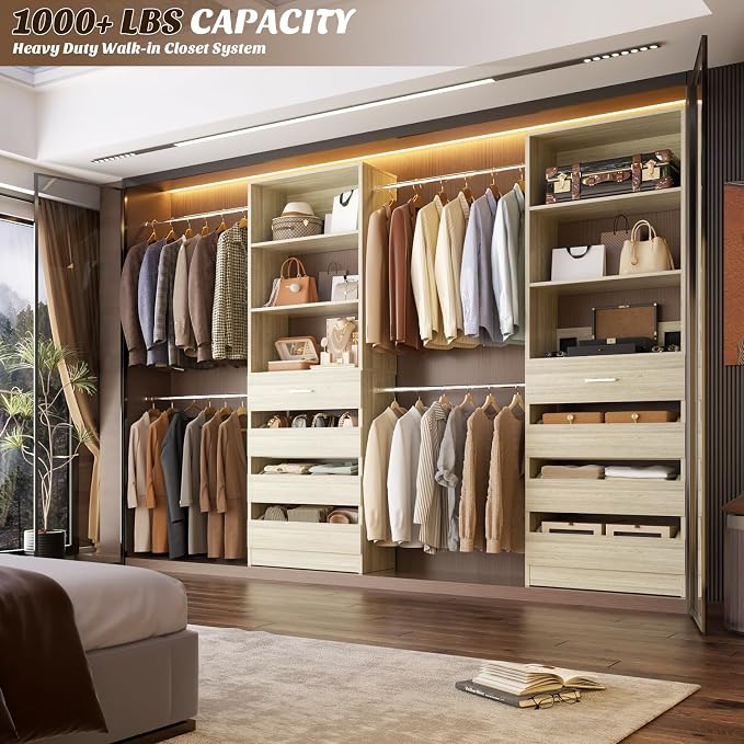 Aheaplus Closet System, 4-9Ft Closet Organizer - Image 2