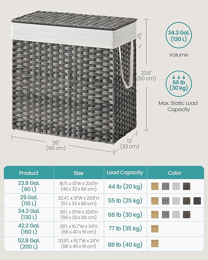 SONGMICS 130L Clothes Hamper - Image 6