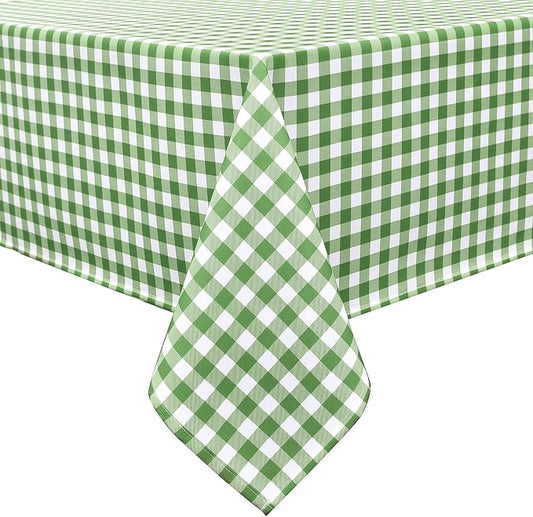 Waterproof Plaid Tablecloth Fabric by Essifunia