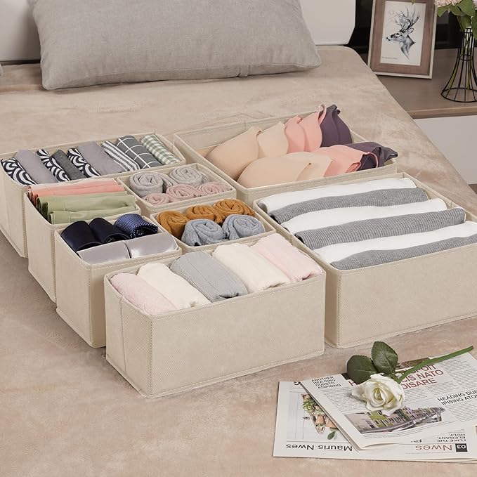 Criusia Drawer Organizer Clothes, 16 Pack Underwear Drawer Organizers, Foldable - Image 9