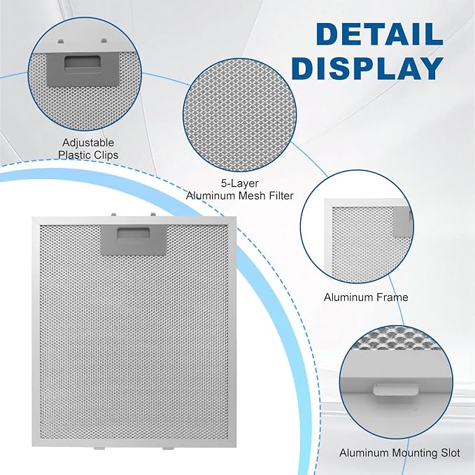 Range Hood Filter Replacement 12" x 10.5"W10169961A - Image 2