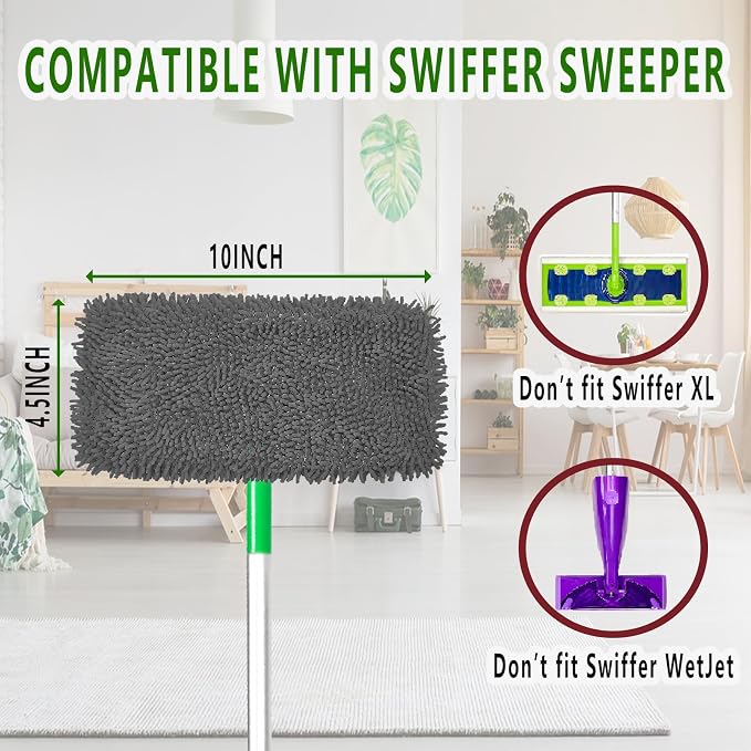 Reusable Microfiber Mop Pads for Swiffer Sweeper - Image 2