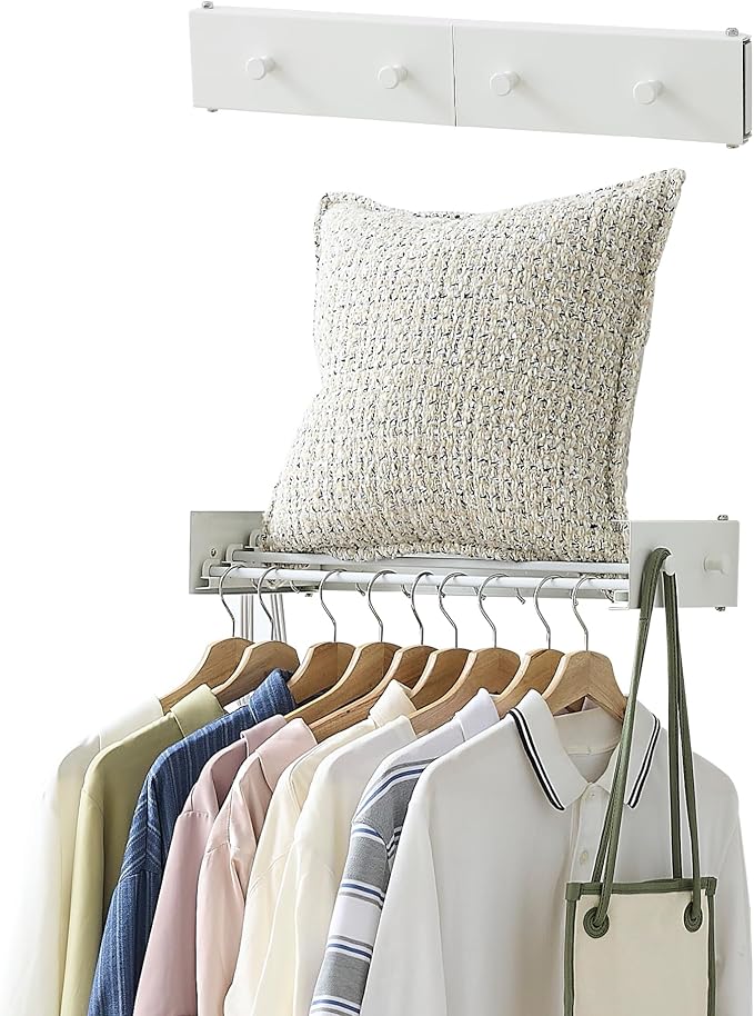 Clothes Drying Rack, Laundry Hanger Dryer Rack, Wall Mounted Drying Rack by RFOUO
