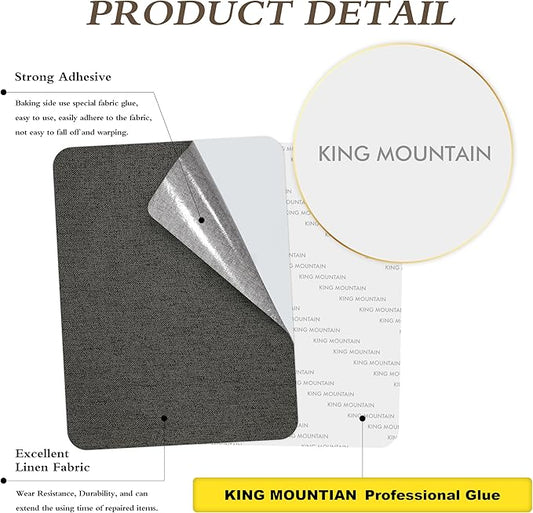Fine Linen Fabric Patches, Self-Adhesive - Image 2