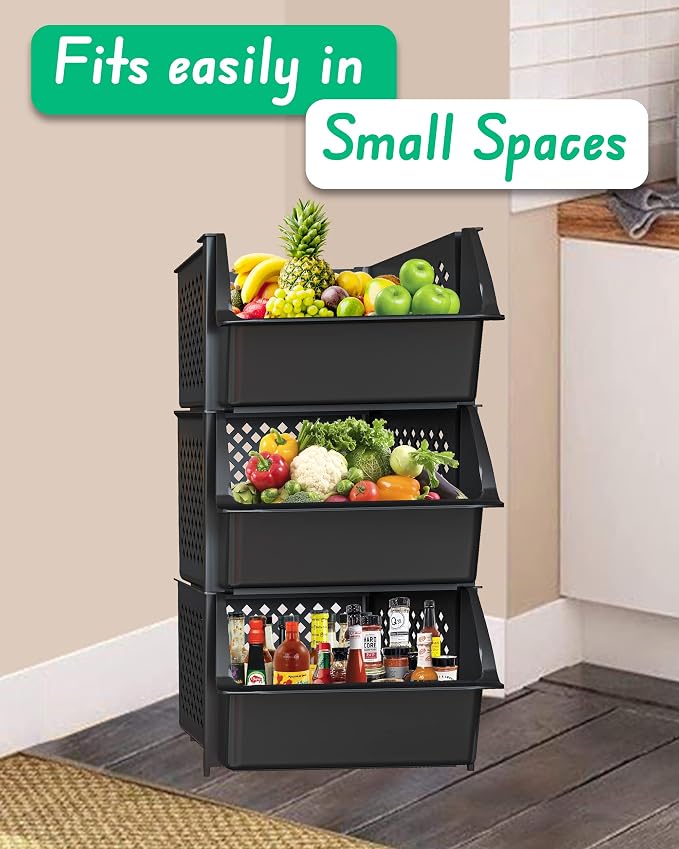 Skywin Plastic Stackable Storage Bins - Image 4