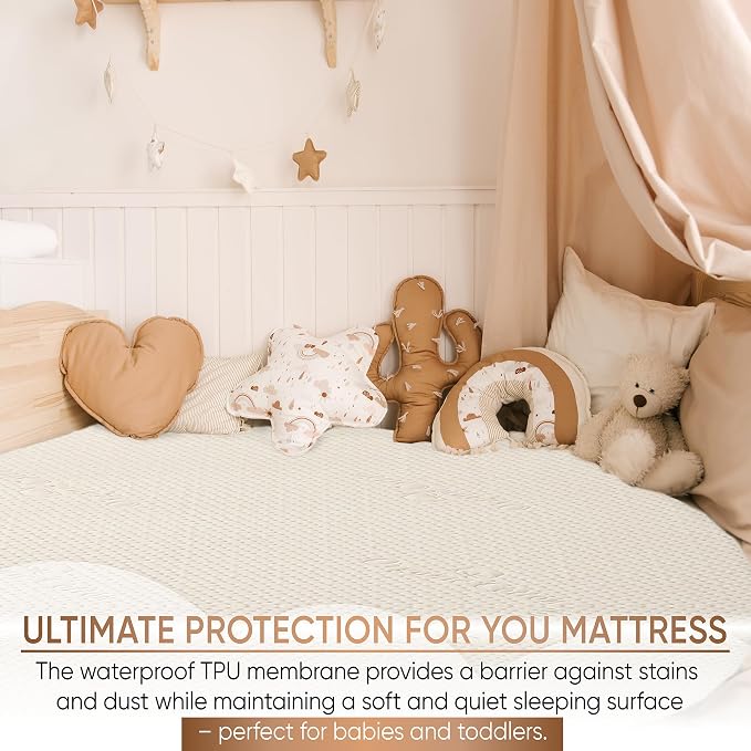 Crib Luxury Organic Cotton Mattress Protector - Image 5