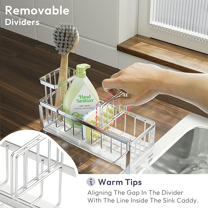 SWTYMIKI Sponge Holder for Kitchen Sink - Image 4
