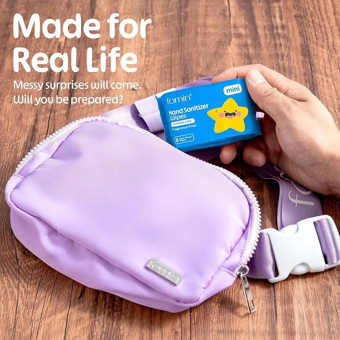 Fomin Mini Hand Sanitizer Wipes 16 Pack - Image 6