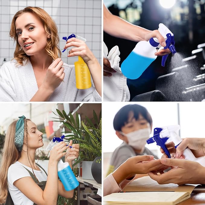 Eccliy 12 Pcs 16 Oz Plastic Spray Bottle, Adjustable Empty Reusable Sprayer - Image 7