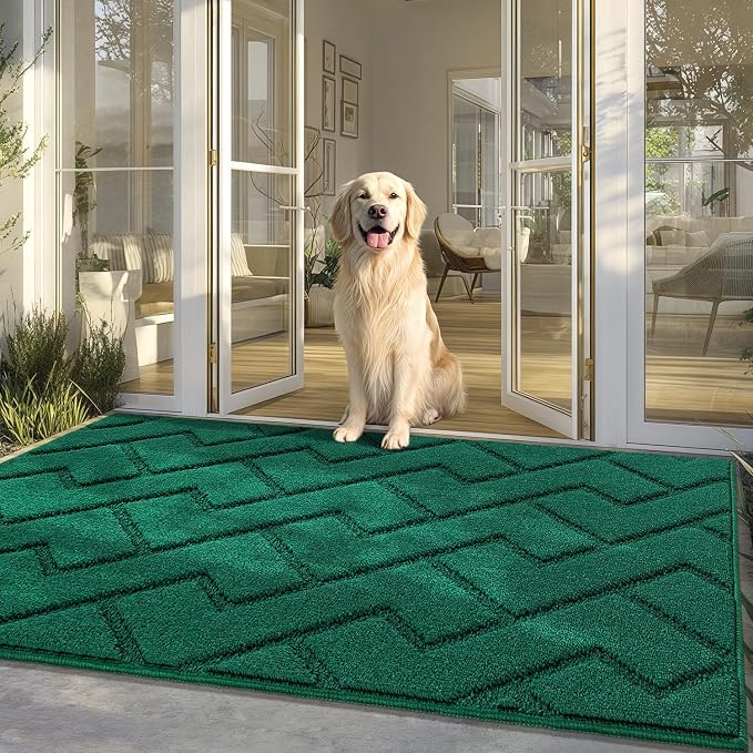 hicorfe Front Door Mat Outside Entrance, Stain and Fade Resistant, Non Slip by Hicorfe