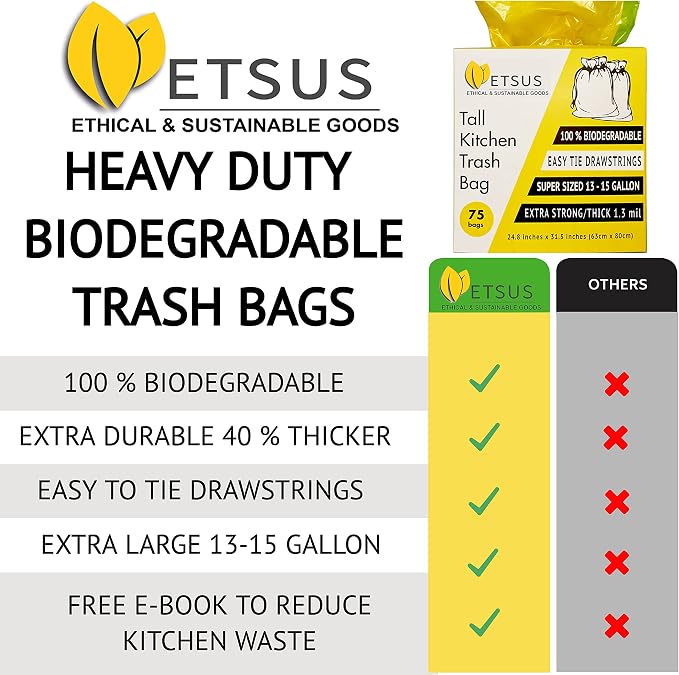13 Gallon Biodegradable Trash Bags - Image 7