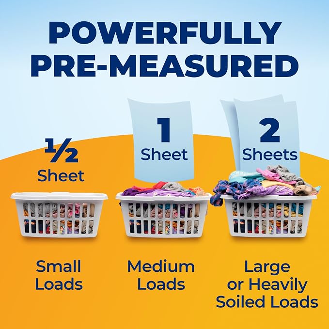 Arm & Hammer Power Sheets Laundry Detergent, Fresh Linen 50ct - Image 9