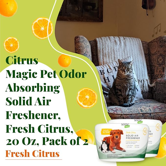 Citrus Magic Pet Solid Air Freshener, Pet Odor Eliminator - Image 3