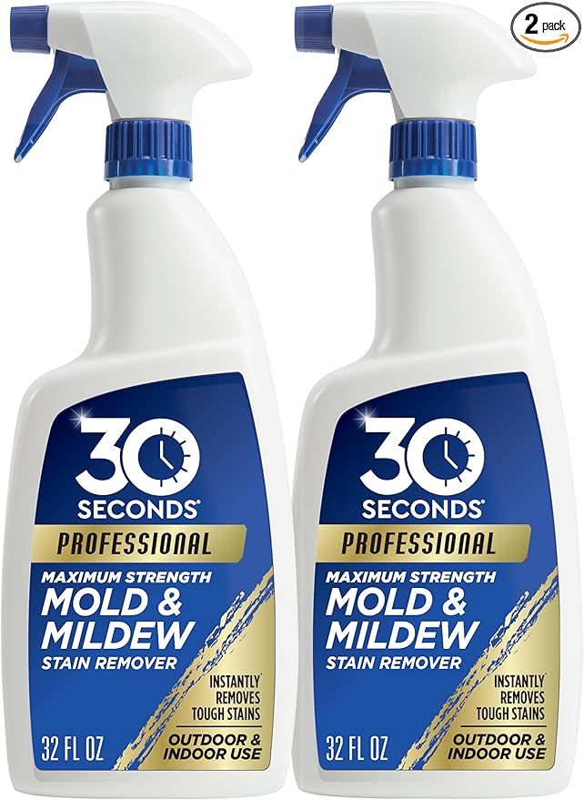 30 SECONDS Pro Mold and Mildew Stain Remover | Scrub Free | Brighter Results by 30SECONDS