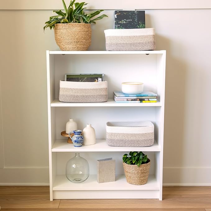 NaturalCozy 13.5”x8.5”x5.5” Storage Baskets - Image 3