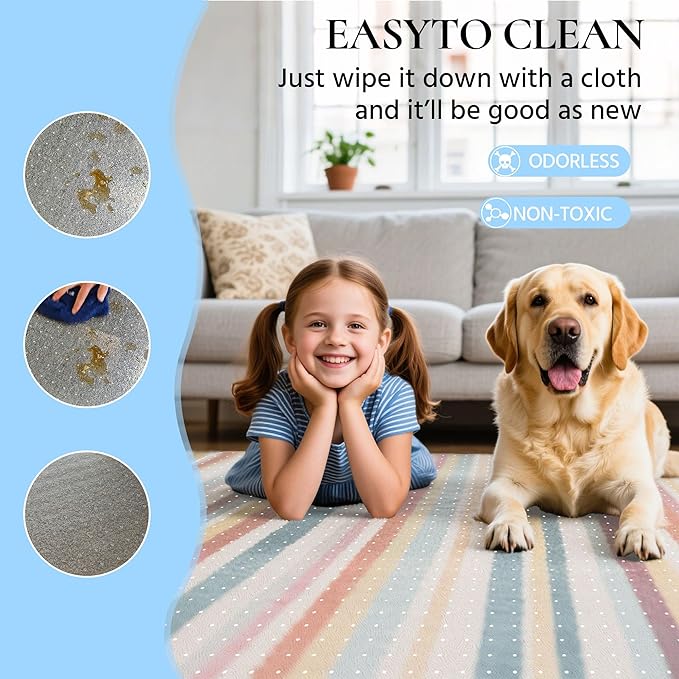 Office Chair Mat for Carpet, Transparent Carpet Protector Mat for Office Chairs - Image 6