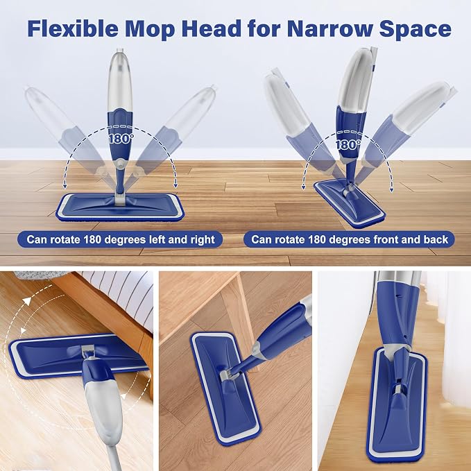 Microfiber Spray Mop for Floors Cleaning: Wet Dry Hardwood Floor Mops - Image 7