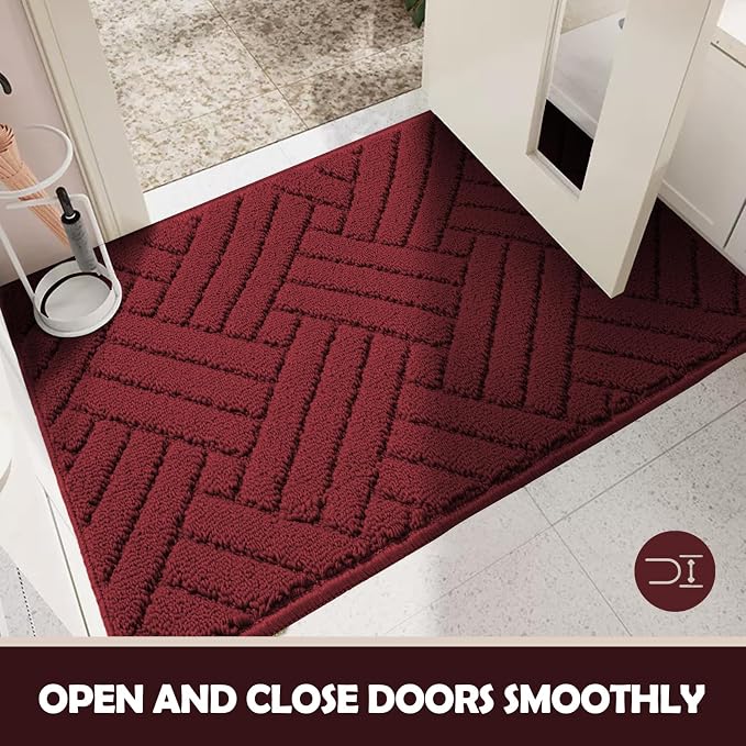 Door Mat Indoor Doormat, Entryway Rug Door Mats Non-Slip Rubber Backing - Image 5