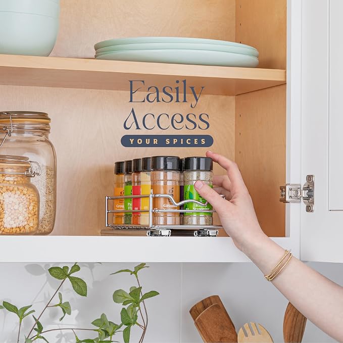 Pull Out Cabinet Organizer for Spices, Cans - Image 7