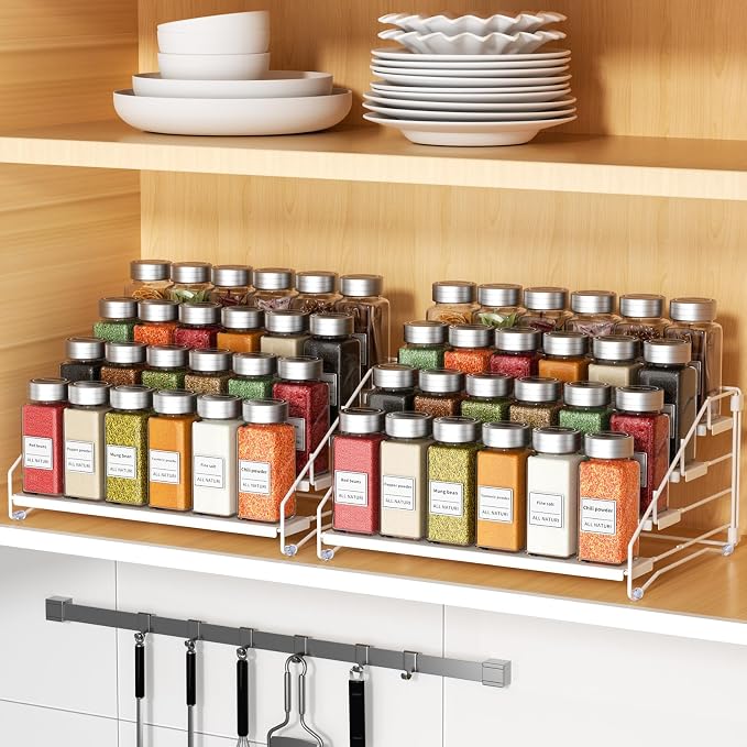RCHYFEED Spice Rack Organizer for Cabinet, 4 Tier Spice Organization for - Image 7