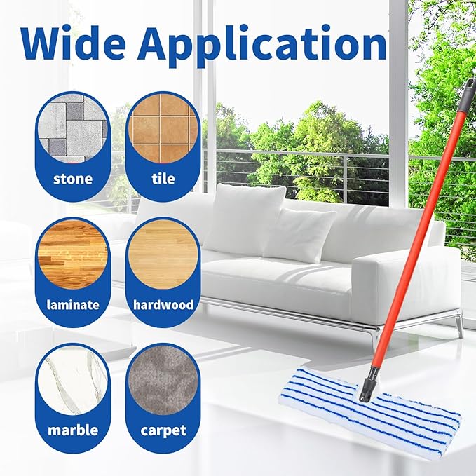 4 Pack Microfiber Mop Pads for O Cedar Mop Replace Head, Flip Mop Refills - Image 6