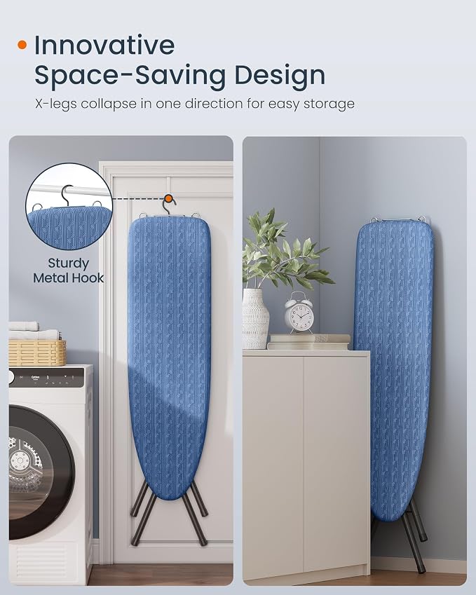 SONGMICS Ironing Board, Foldable Iron Board, Height Adjustable up to 35 Inches - Image 3
