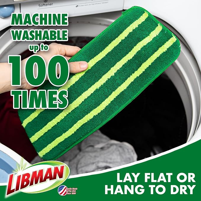 Libman Freedom Spray Mop Refills, Three Refills Green 3 Pack - Image 4