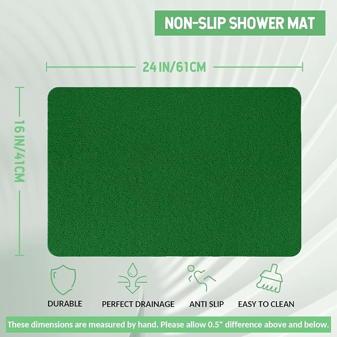 Non-Slip Bathtub Mat, Anti Slip Shower Mat, Fast Drying Bathtub Mats, Foot - Image 2