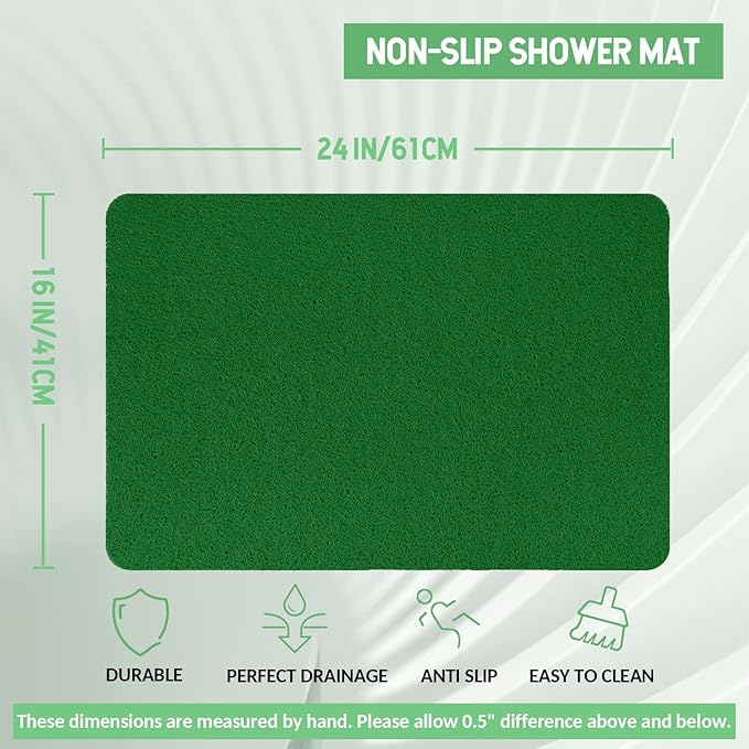 Non-Slip Bathtub Mat, 2 Pack Anti Slip Shower Mat, Fast Drying Bathtub Mats - Image 2