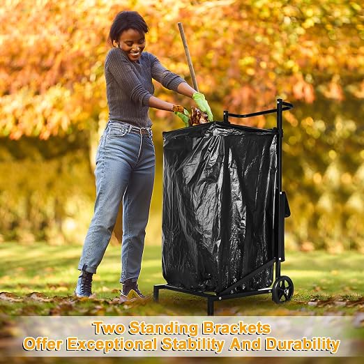 Leaf Bag Holder, Trash Bag Holder Stand, Lawn Bag Holder, Adjustable Outdoor - Image 6