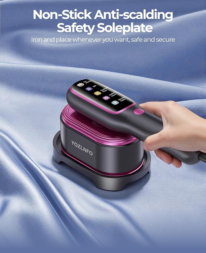 Travel Steamer for Clothes Portable: 2-in-1 Mini Handheld Garment Steamer Iron - Image 7