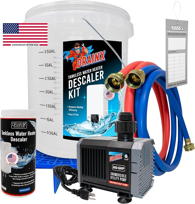 DrainX Tankless Water Heater Flushing Kit by DrainX