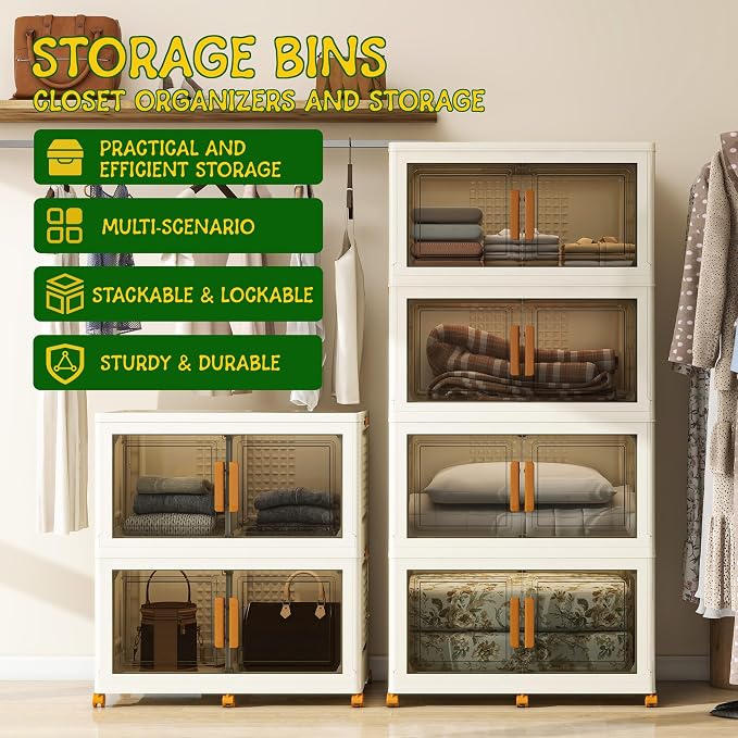 4 Tier Extra Large Stackable Storage Bins - Image 3