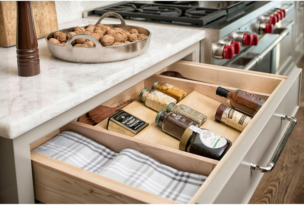 Rev-A-Shelf 22" 3-Tiered Seasoning Organizer, Trim-to-Fit Spice Rack