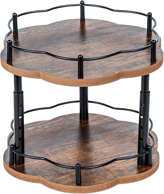 Lazy Susan Spice Rack Organization by SNTD
