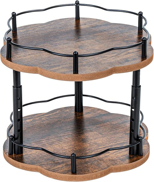 Lazy Susan Spice Rack Organization by SNTD
