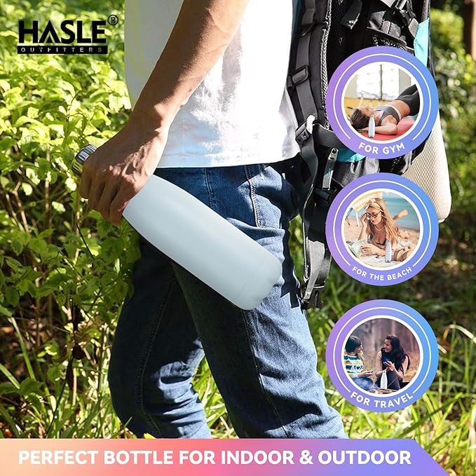 HASLE OUTFITTERS 17oz Stainless Steel Water Bottles, Vacuum Insulated Water - Image 6