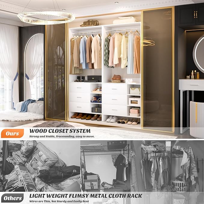 Aheaplus 2.5FT Closet System - Image 4