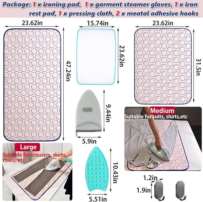 Portable Ironing Mat for Table Top Ironing Pad for Countertop Thick Ironing - Image 5