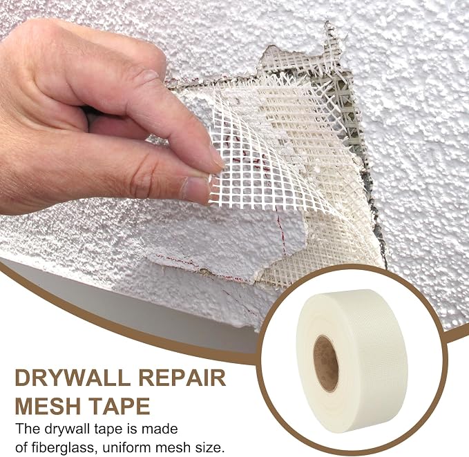 PATIKIL Drywall Repair Mesh Tape, 3 inch x 328 ft Fiberglass Repair Patch - Image 5
