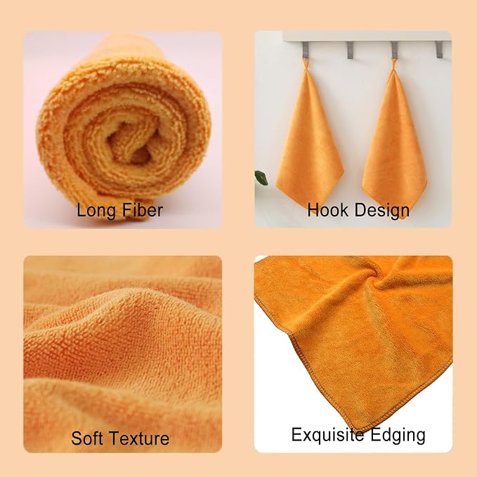 Microfiber Cloth 6Pack Cleaning Rags Absorbant Lint Free Cloth - Image 4
