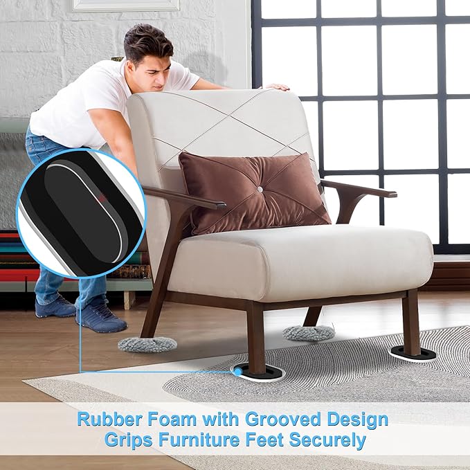 New Upgrade Furniture Movers Sliders, 8+8 Pack 5.8 * 4.3" Multi-Surface - Image 4