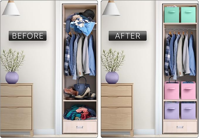 Sorbus Fabric Storage Cubes - Image 4